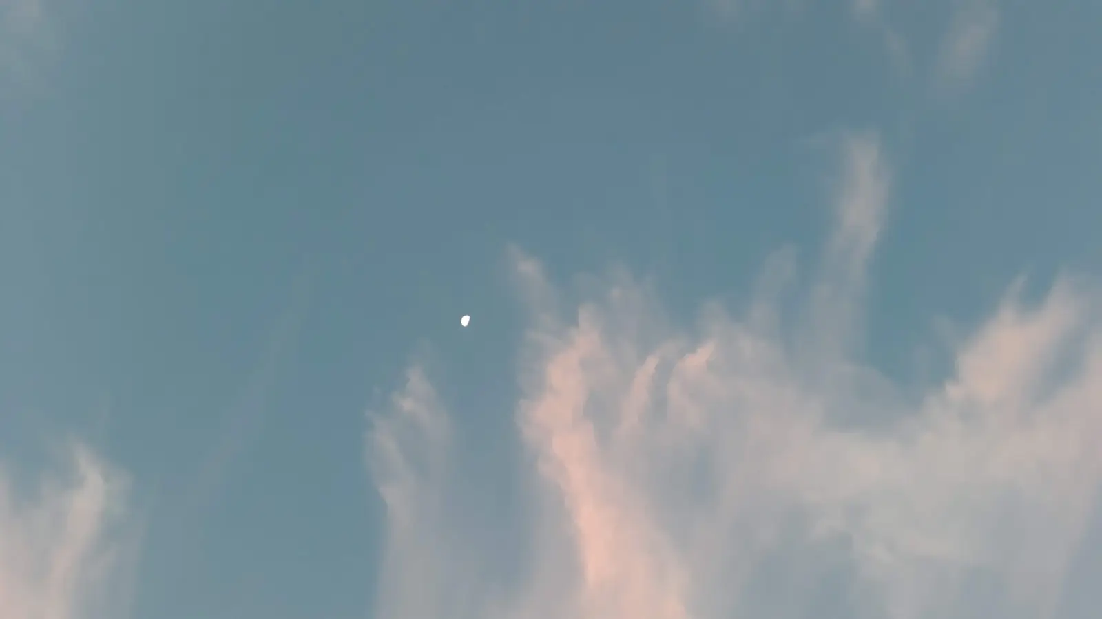 Sky and the moon